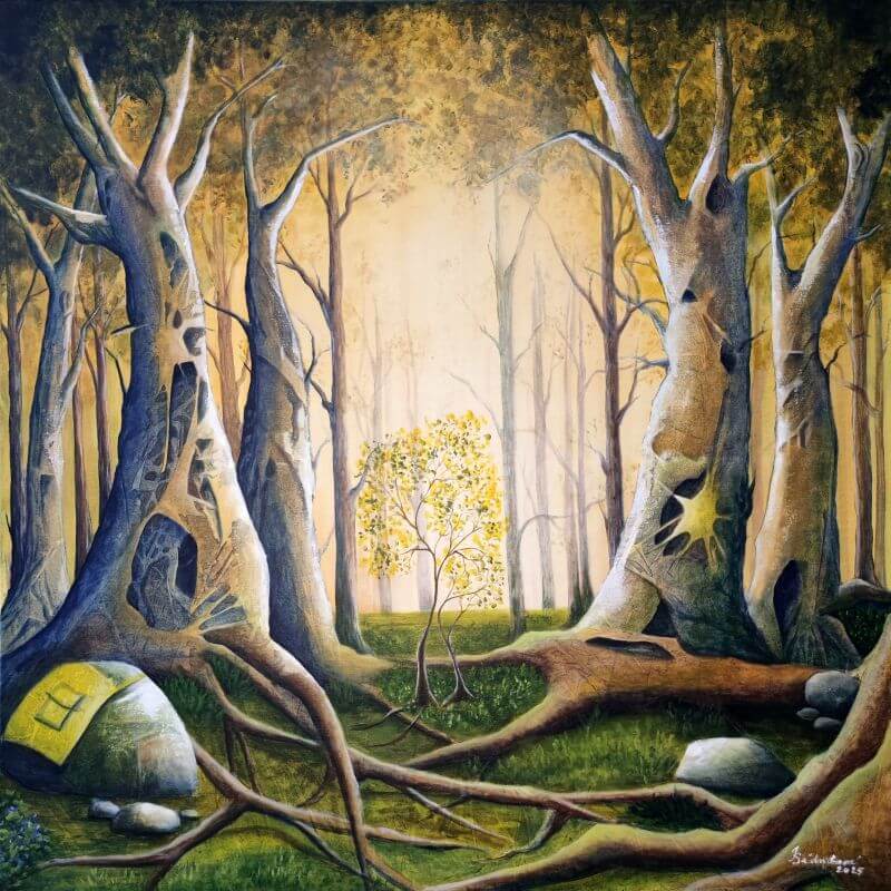 příroda, rodina, stromy