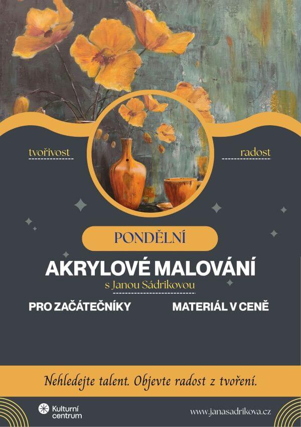 pondělní kurz akrylového malování